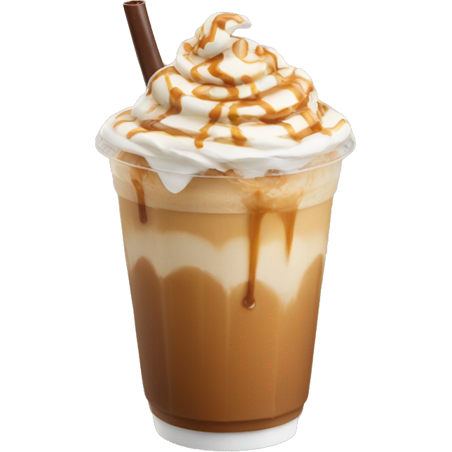 Caramel iced latte