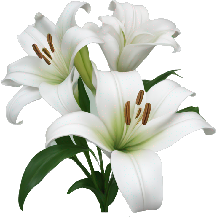 White lilies ￼