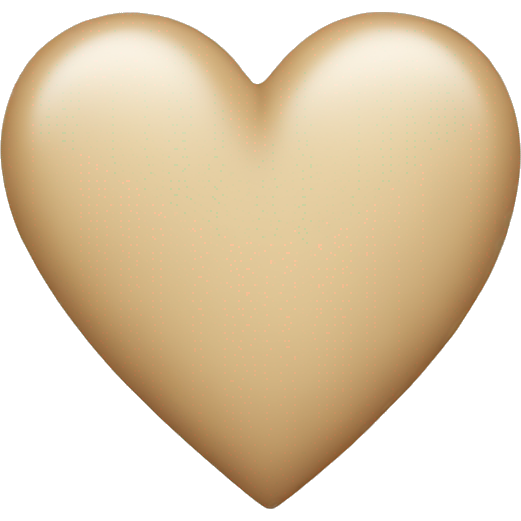 Beige heart