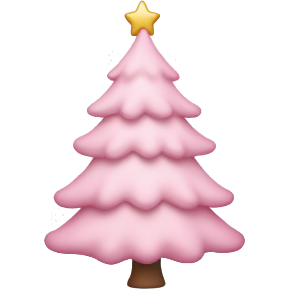 Pastel pink christmas tree