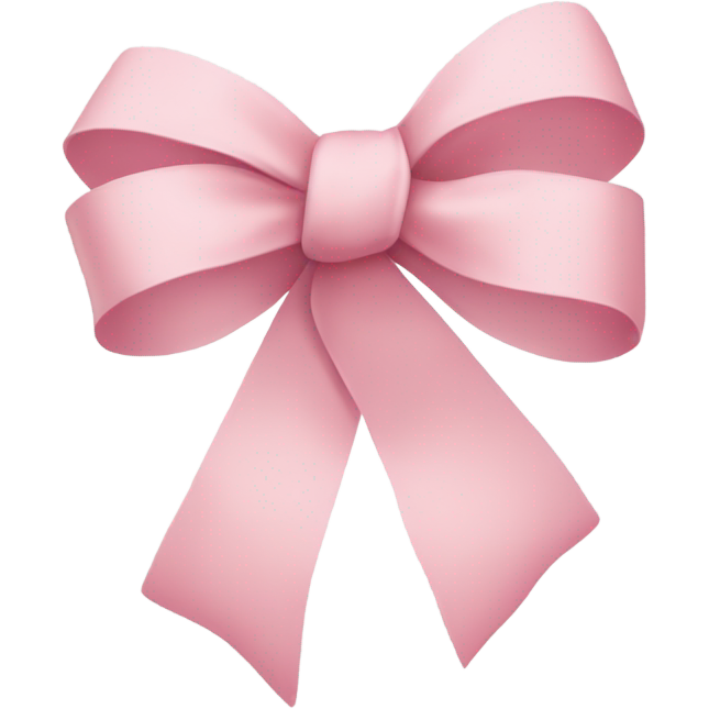 Light pink ribbon bow