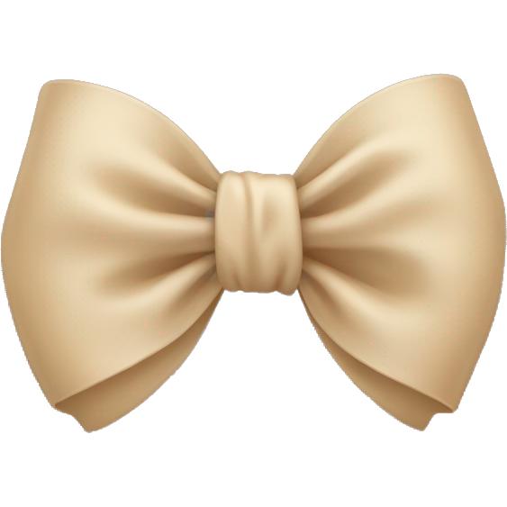 Beige bow