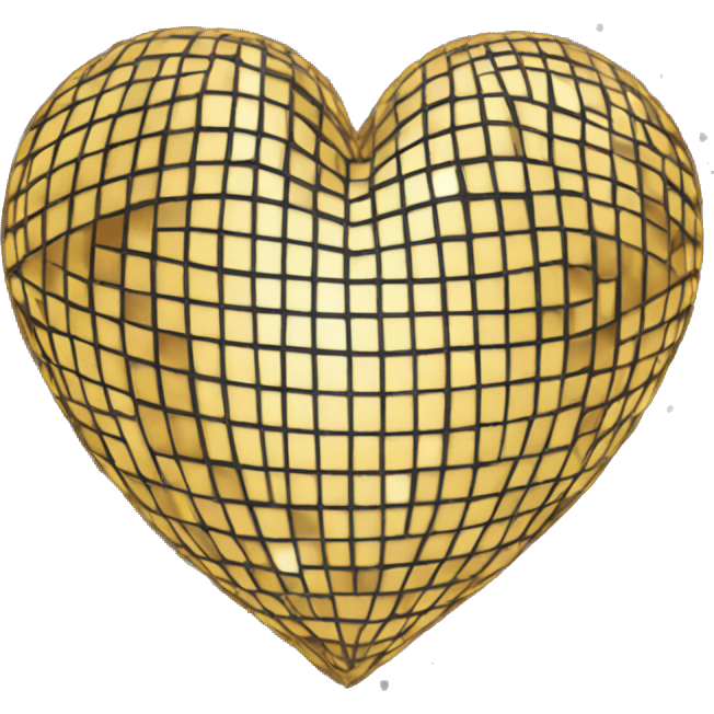 Disco ball heart