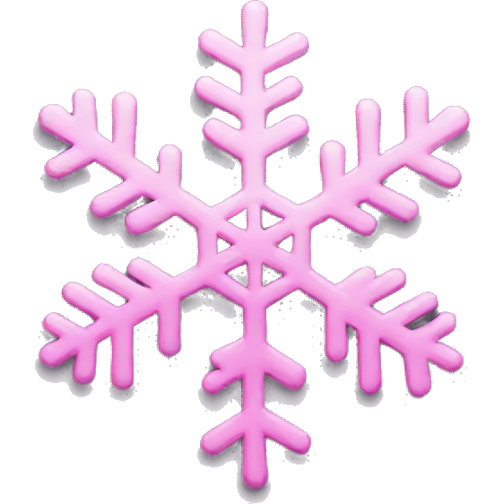 Pink snowflake