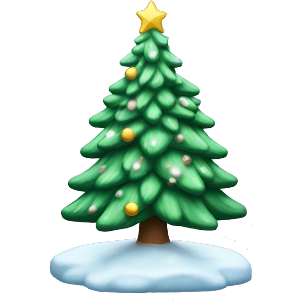 Snowy Christmas tree