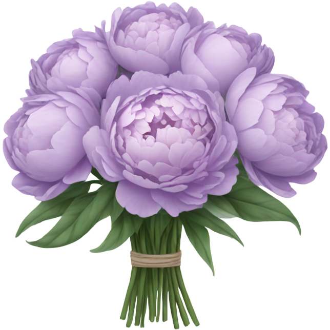 Bouquet of lavender peonies