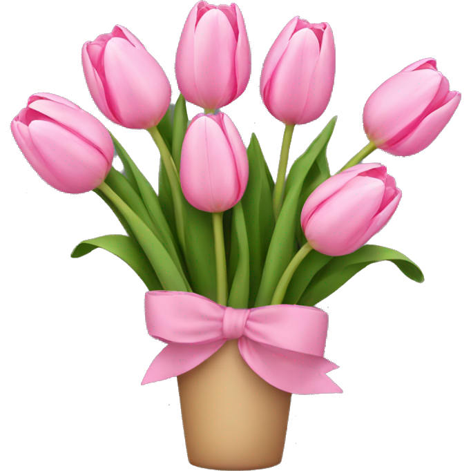 Pink tulip bouquet
