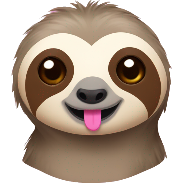Sloth with pink bow