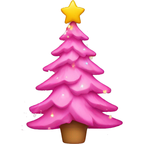 Pink christmas tree