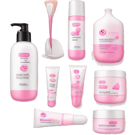 Pink skin care kit
