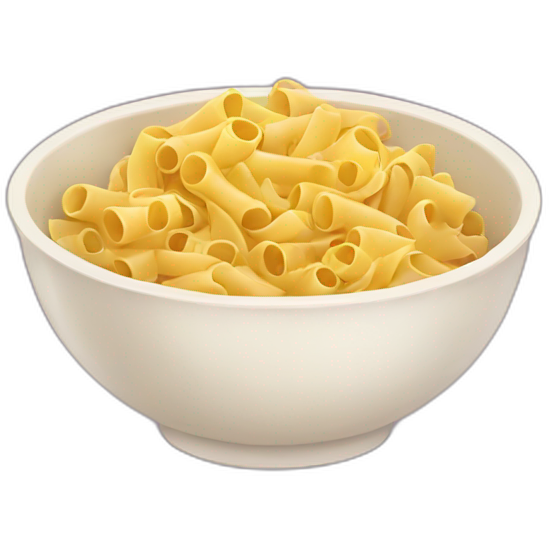 Kawaii bowl of pasta