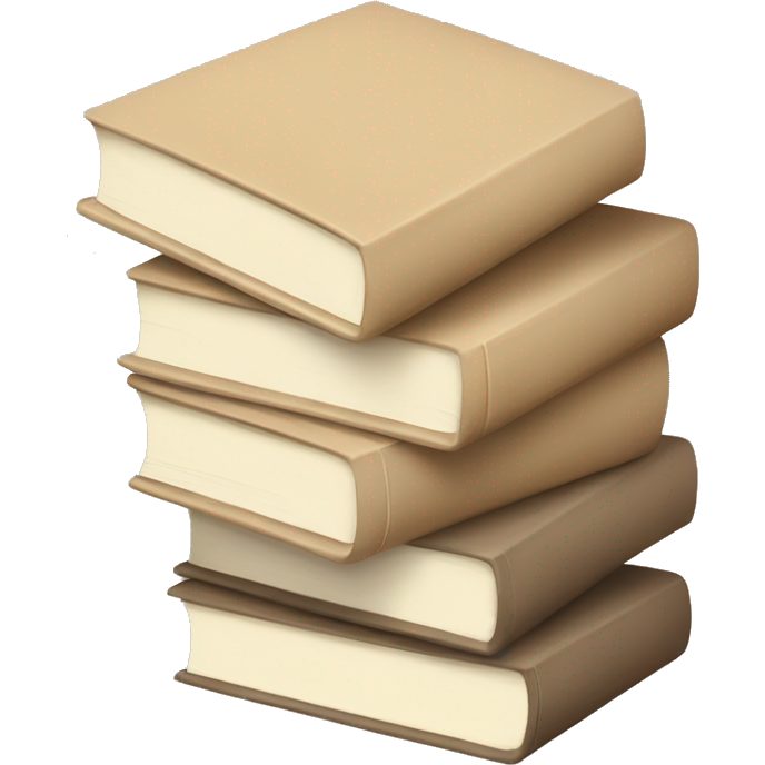 Stack of beige books, aesthetics