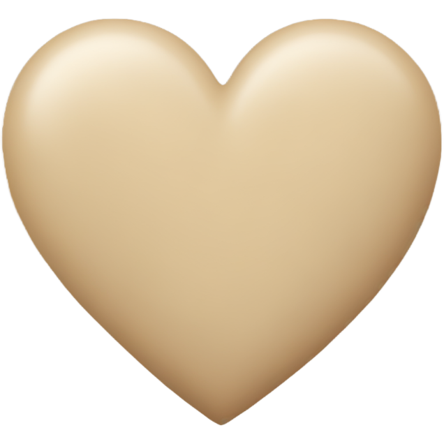 Beige heart