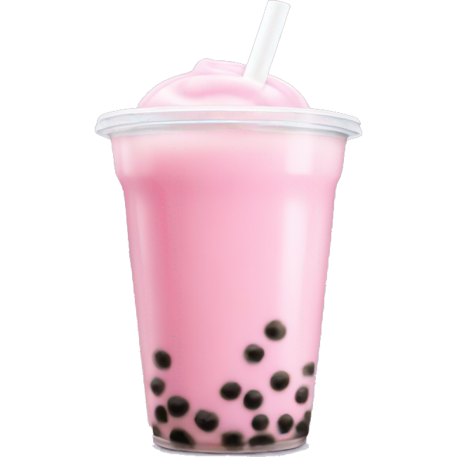Bubble tea pink milk