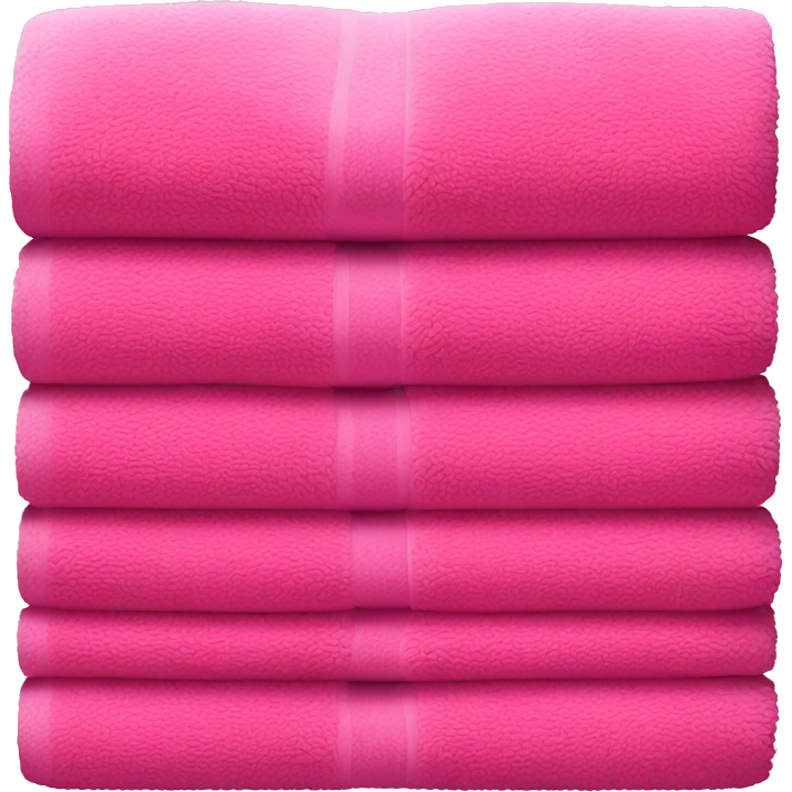 Pink and hot pink towels