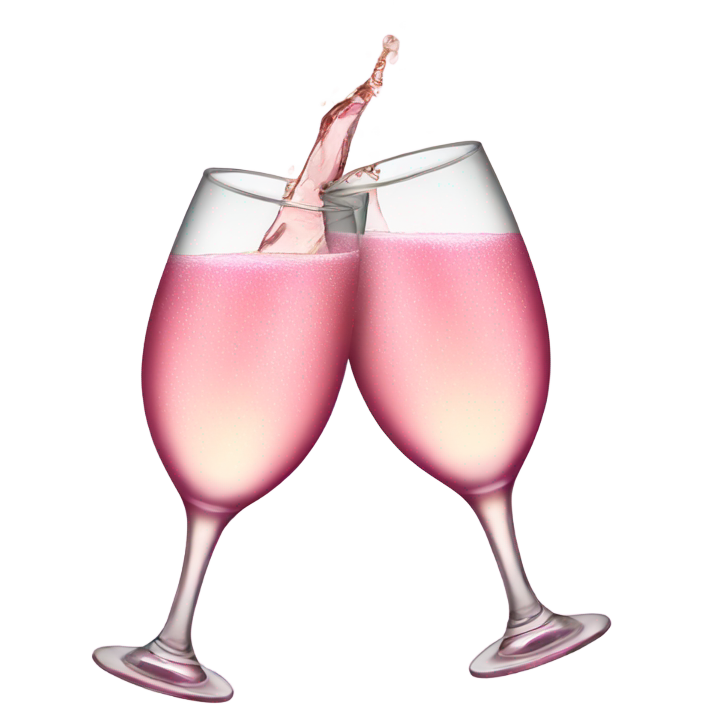 Pink champagne cheers