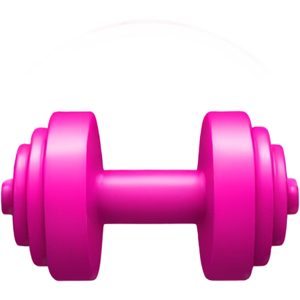 Pink dumbbells on pink circle