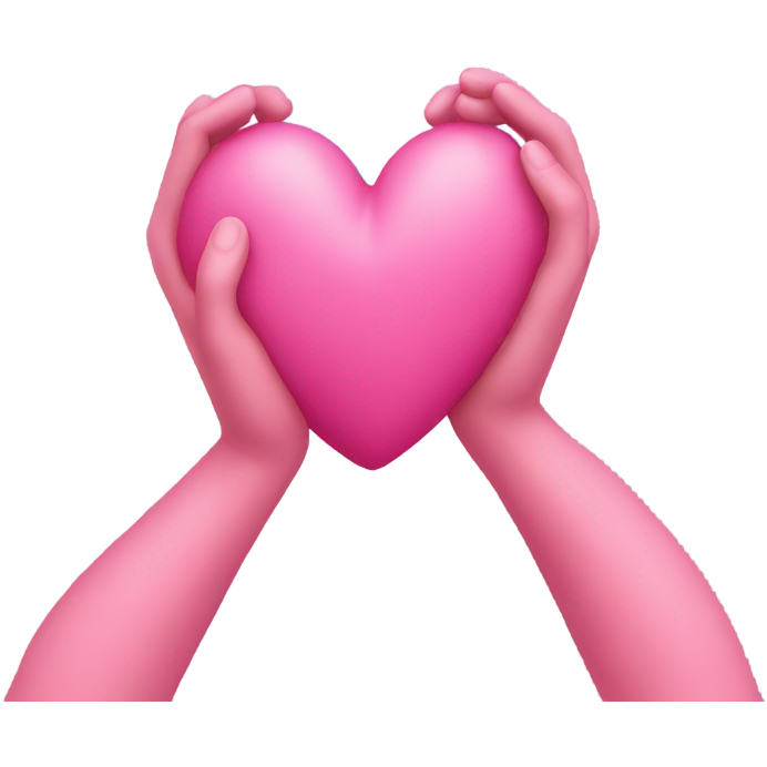 Pink heart with pink arms