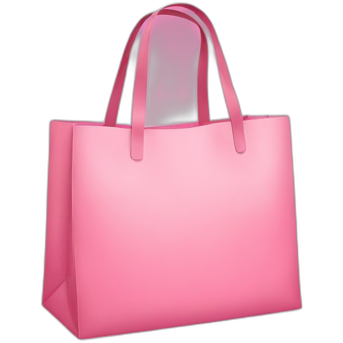 Pink shopper bag
