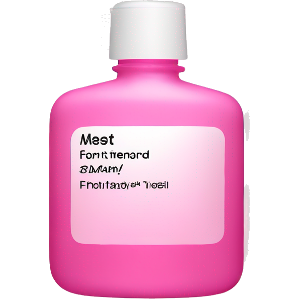 Skincare bottle pink