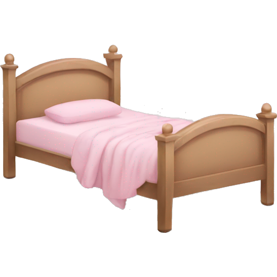 Light pink bed