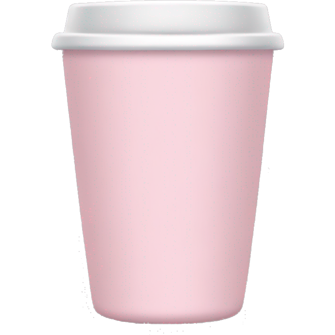 Light pink tumbler without face