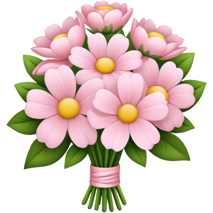 Pale pink flower bouquet