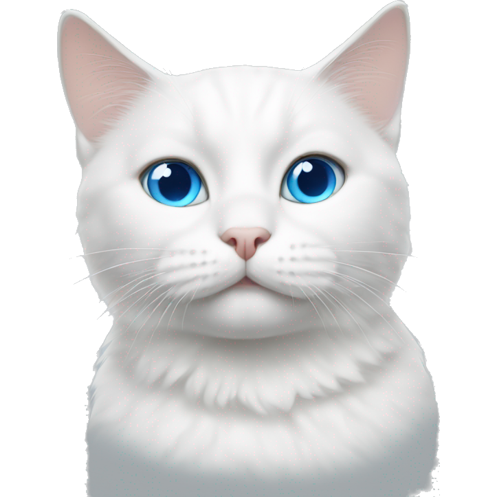White cat blue eyes