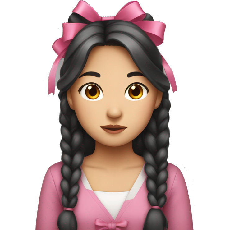 Asian girl with bow