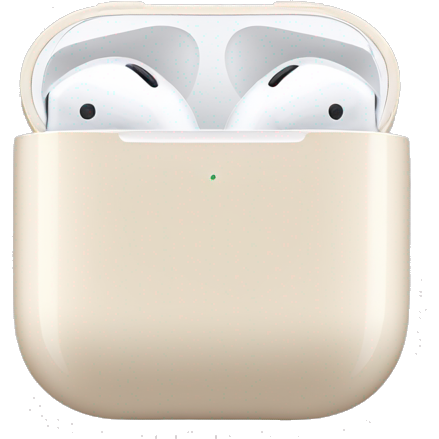 Cream colored AirPods