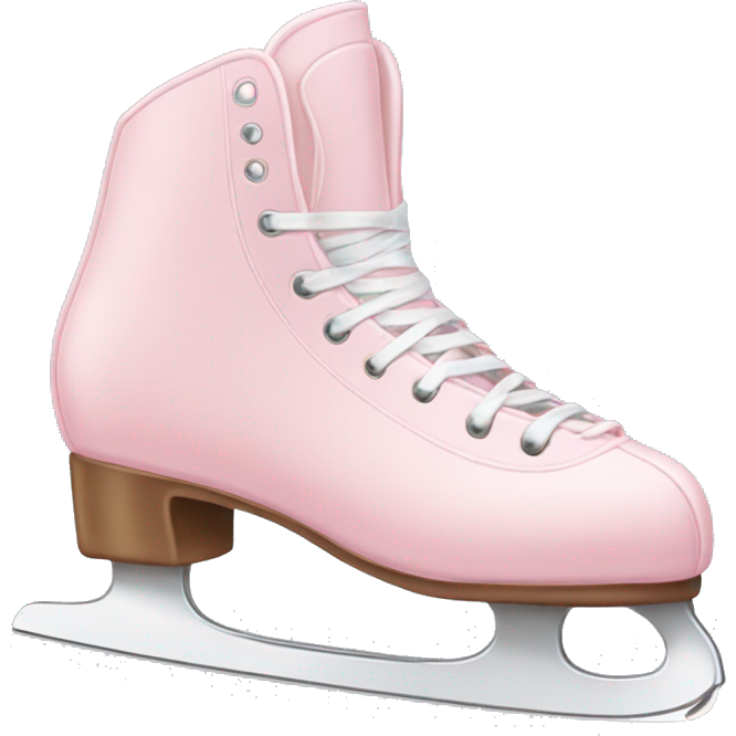 Pastel pink ice skates