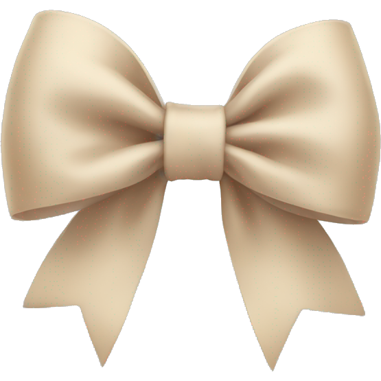Beige bow