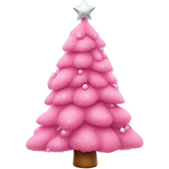 Pink xmas tree with bow