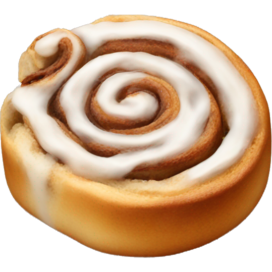 A cinnamon roll