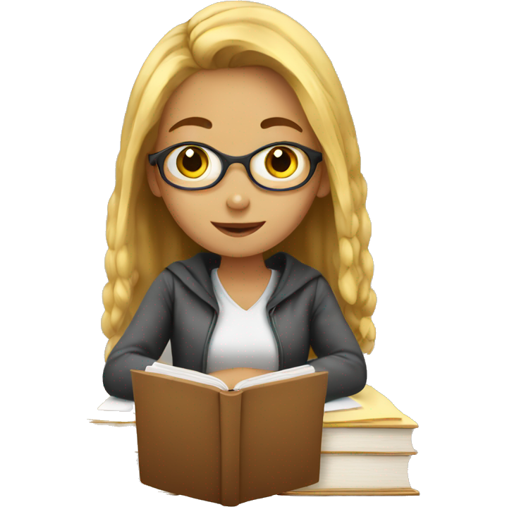 Girl studying