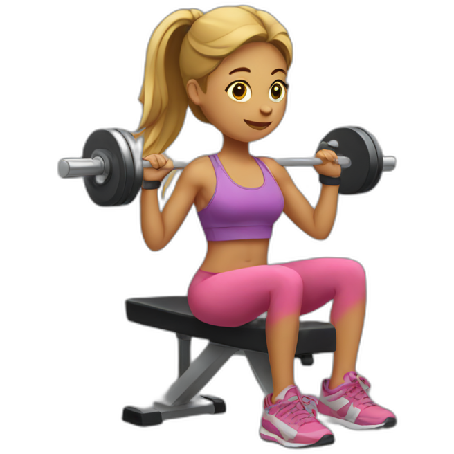Girl working out