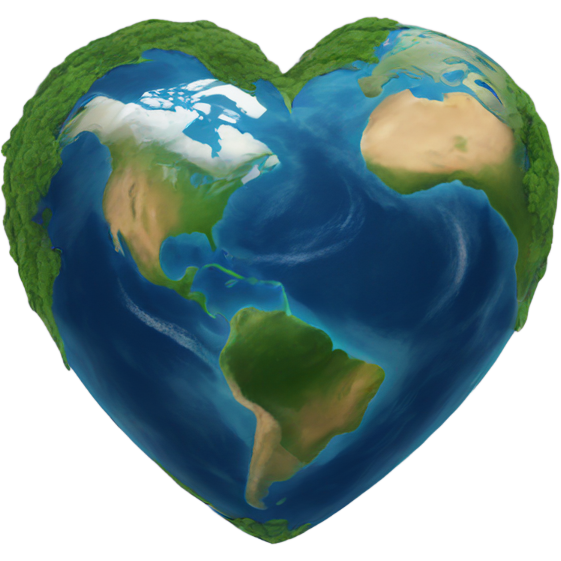 Heart shaped earth