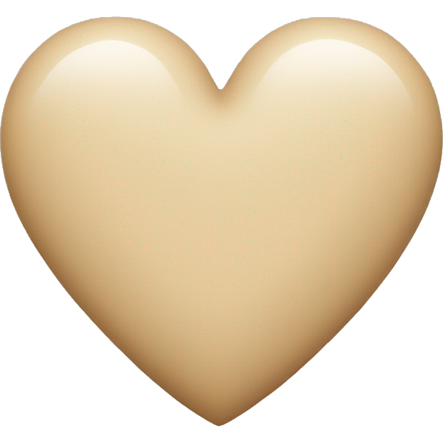 Beige heart