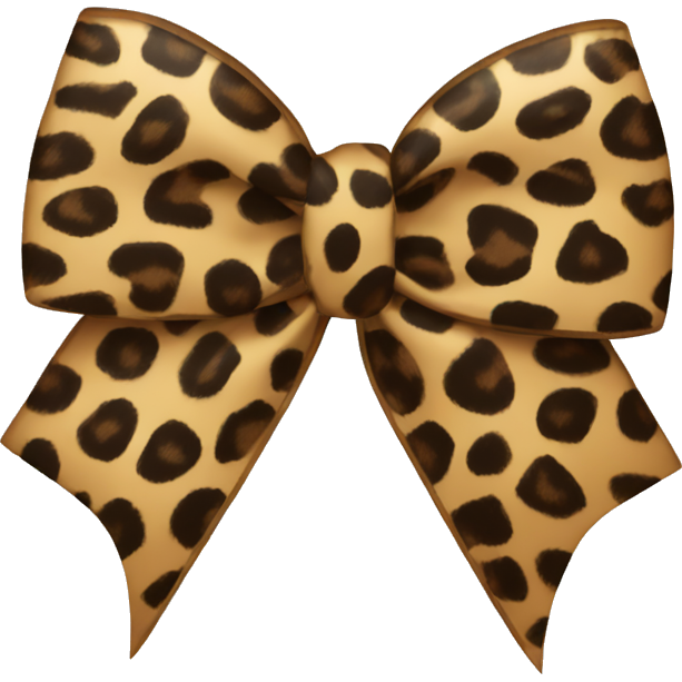 Leopard print bow