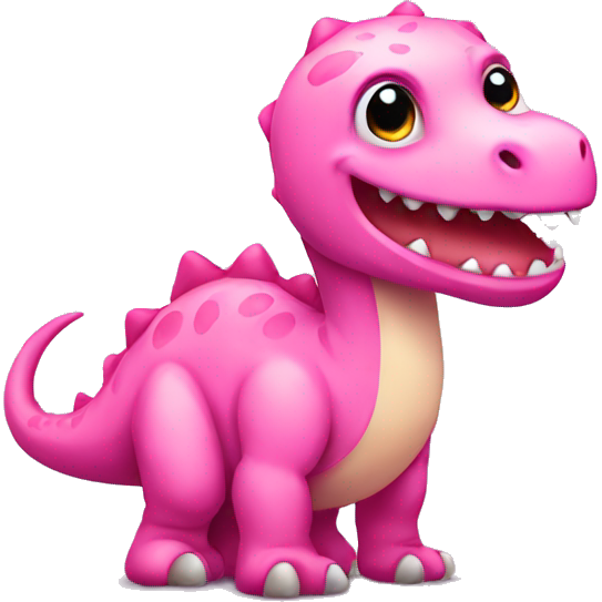 Pink cute dinosaur
