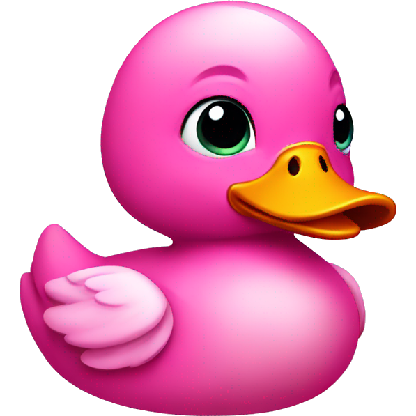 Pink cute duck