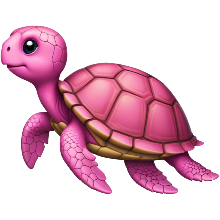 Pink cute turtle