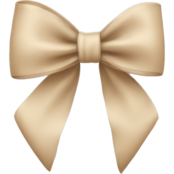 Beige bow
