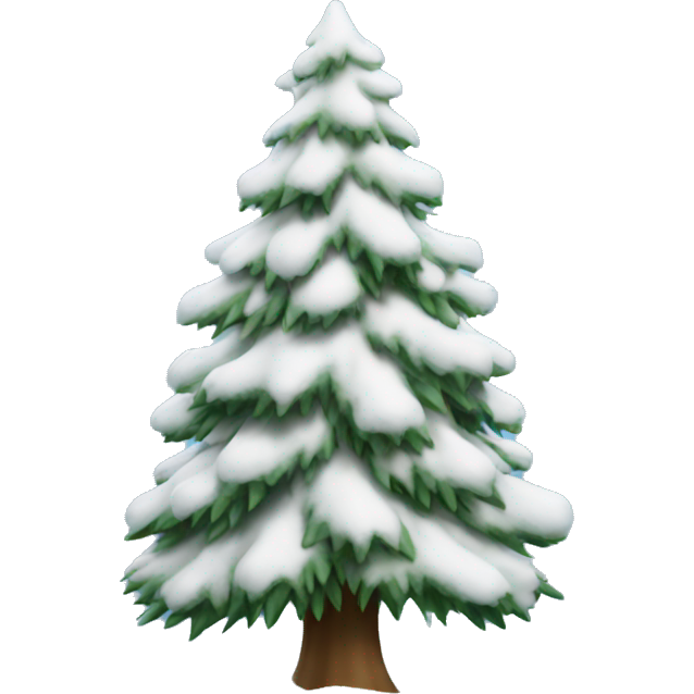 Snow christmas tree