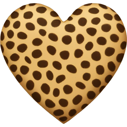 Cheeta print heart