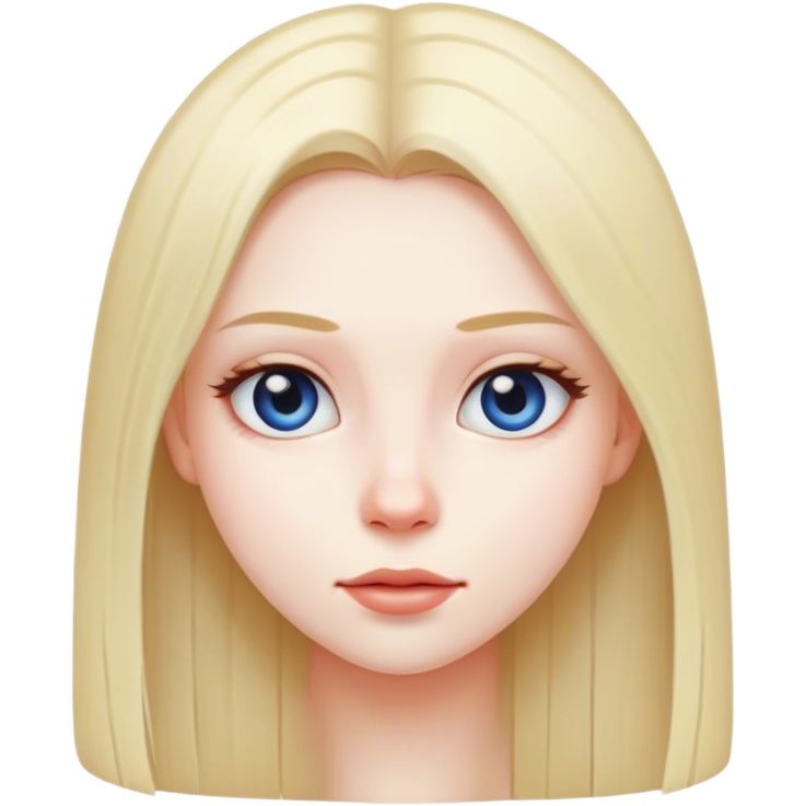 A girl with straight hair