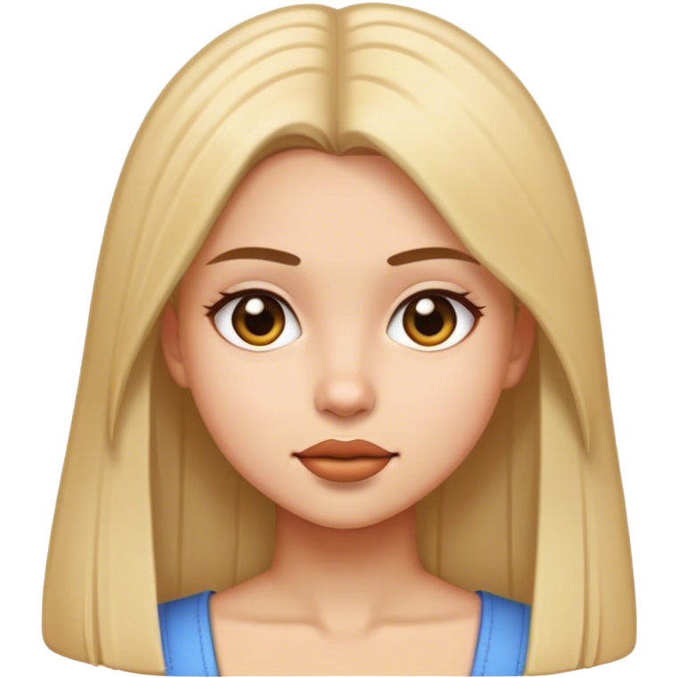 Girl with straight hair