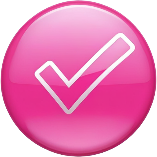 Pink check mark