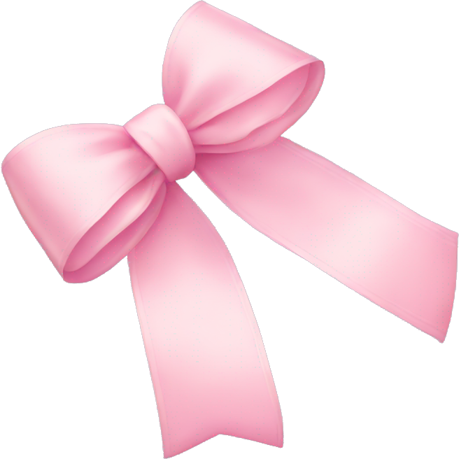 Light pink ribbon bow
