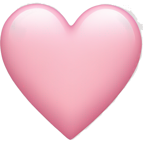 Light pink love heart